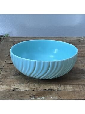 Franciscan Coronado Aqua Blue Swirl Large Serving Bowl 10.5"